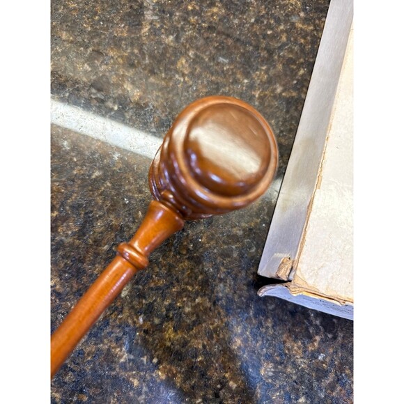 Vintage W. C. Horn, Division of The C. R. Gibson Co, Wooden Gavel EUC - Picture 5 of 7